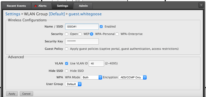 Unifi VLAN