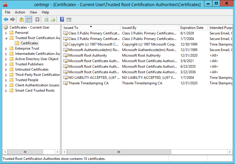 Windows XP root Certificates. Обновление корневых сертификатов Windows XP. Trusted root Certification Authorities. Generic root CA 3 истёк.