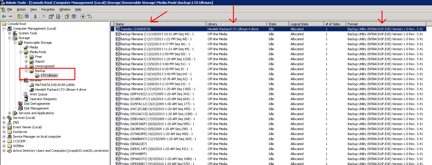 Резервное копирование \ LTO Ultrium