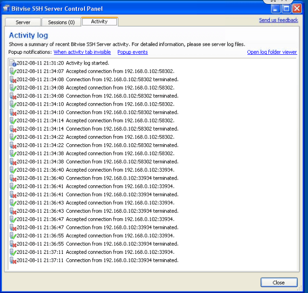 Сервер логов windows