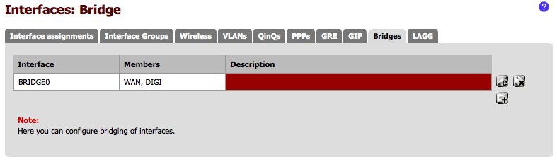 Interface grouping. Assign interfaces. ppps.