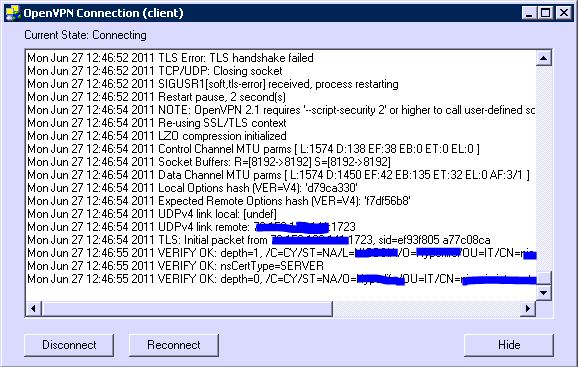 клиент openvpn