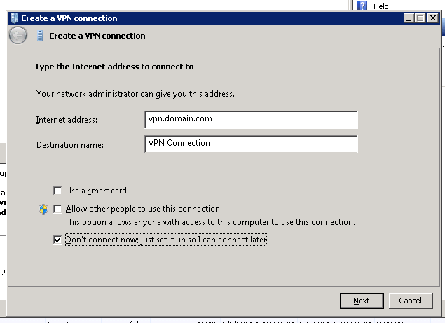 MS VPN Wizard