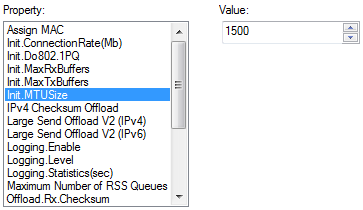 hw interface mtu = 1500