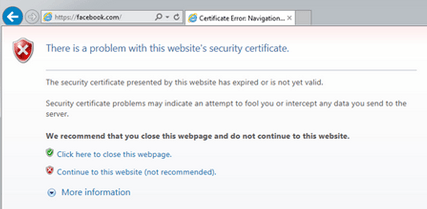 Ошибка сертификата IE