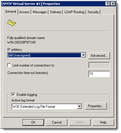 Diagnostic code smtp. Служба SMTP. Формат Extended. FQDN