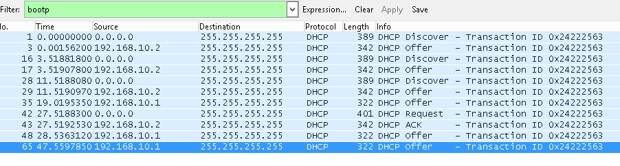 Разговор по DHCP